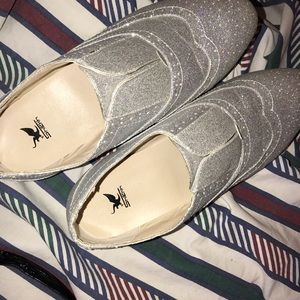 Sparkle shoes.
